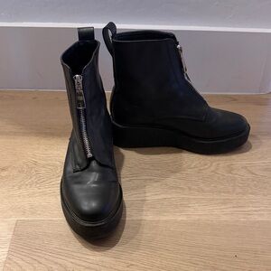 H&M Black Ankle Boots with Zipper